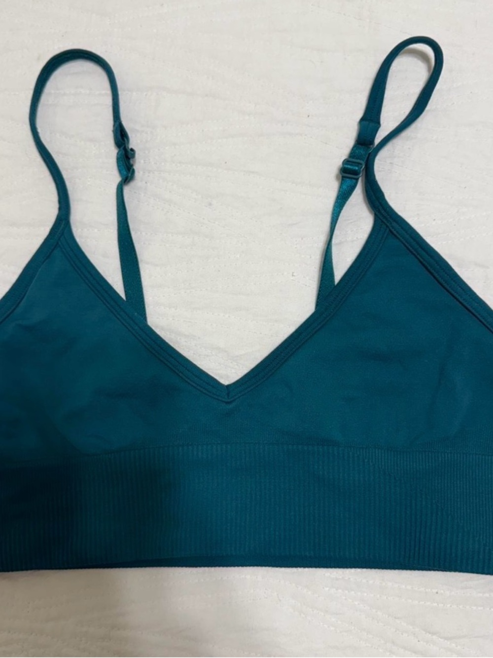 lululemon athletica Teal V-Neck Bralette